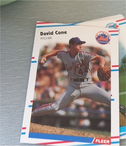 1987 Fleer #44 David Cone — front