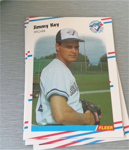 1987 Fleer #350 Jimmy Key — front