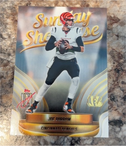 2021 Topps Sunday Showcase #SB-JB Joe Burrow — front