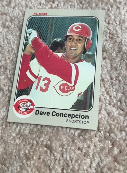 1984 Fleer #13 Dave Concepcion — front
