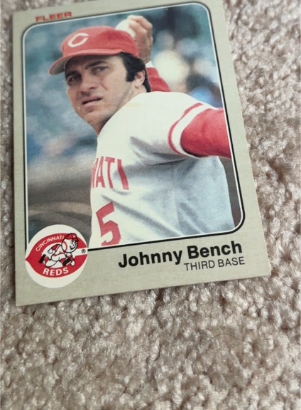 1975 Fleer #5 Johnny Bench — front