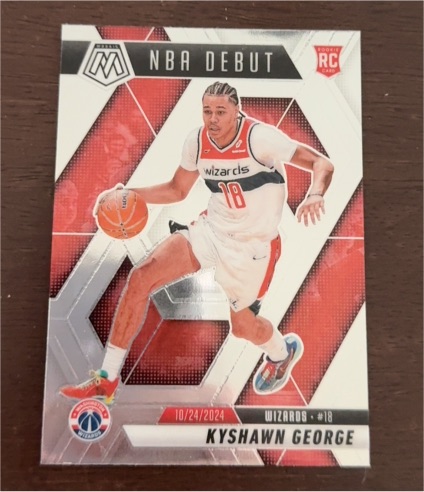 2023 Panini Mosaic NBA Debut #Kyshawn George — front