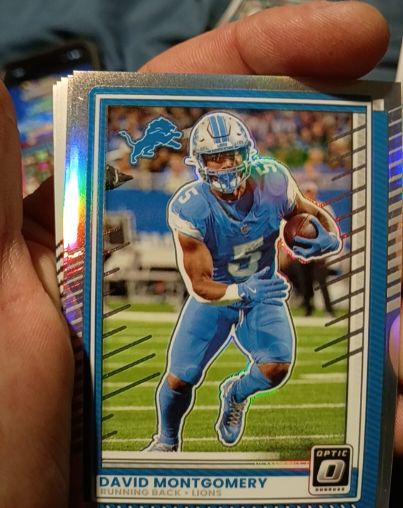 2022 Donruss Optic #3 David Montgomery — front