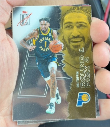 2021 Topps NBA Draft Picks #Round 1 Pick 8 Obi Toppin — front
