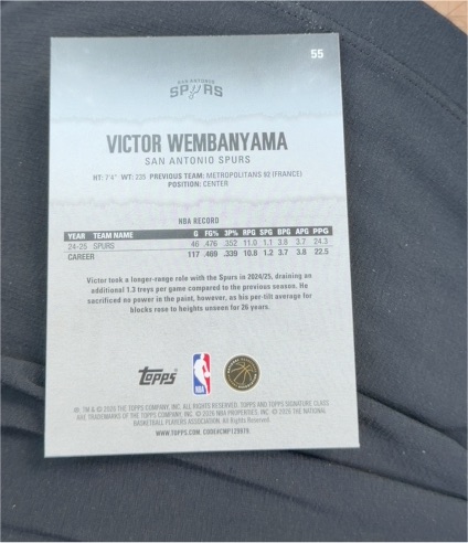 2023 Topps #55 Victor Wembanyama — front
