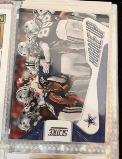 2021 Panini Score Huddle Up Dallas Cowboys Team Card — front