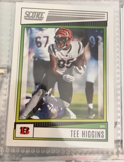 2020 Score #85 Tee Higgins — front