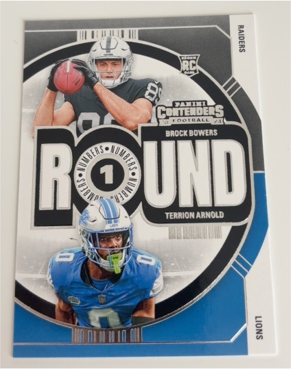 2021 Panini Contenders Football Round 1 Brock Bowers Terrion Arnold — front
