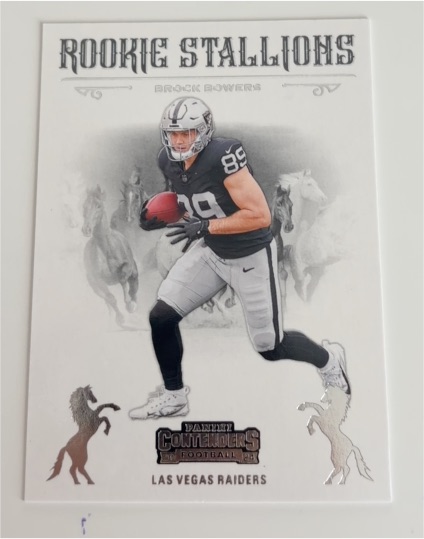 2023 Panini Contenders Rookie Stallions Brock Bowers — front