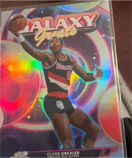 1992 Topps Galaxy Greats #GG1 Clyde Drexler — front