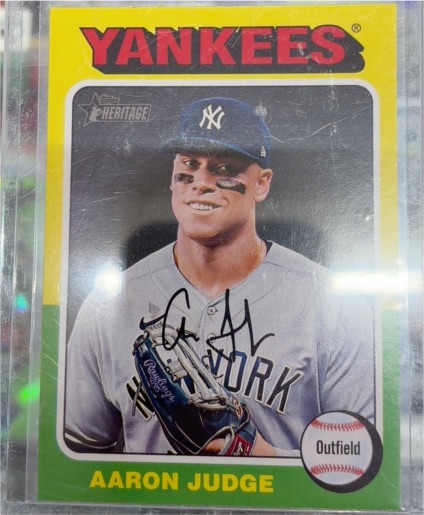 2020 Topps Heritage #150 Aaron Judge — front