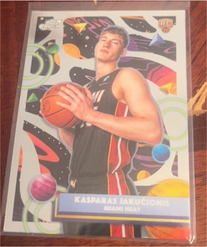 2025-26 Topps Cosmic Chrome #97 Kasparas Jakučionis — front