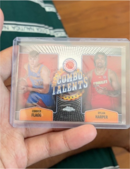 2024 Topps Chrome McDonald's #COT-COO Cooper Flagg / Dylan Harper Combo Talents — front