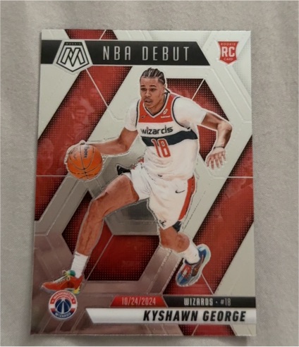 2024-25 Panini Mosaic NBA Debut #256 Kyshawn George — front