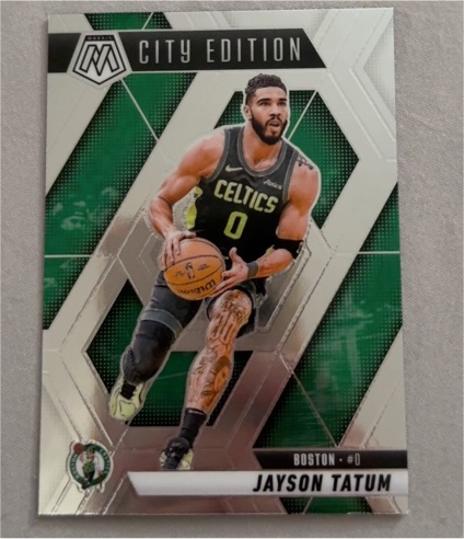 2024-25 Panini Mosaic #287 Jayson Tatum City Edition — front
