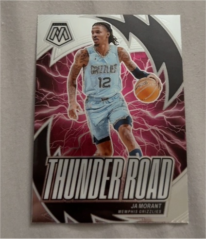 2023-24 Panini Mosaic #3 Ja Morant Thunder Road — front