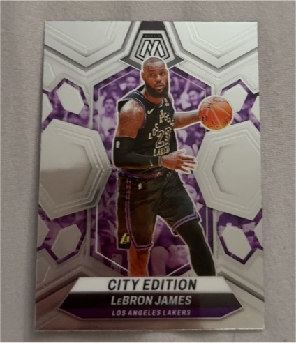 2023-24 Panini Mosaic #278 LeBron James City Edition — front