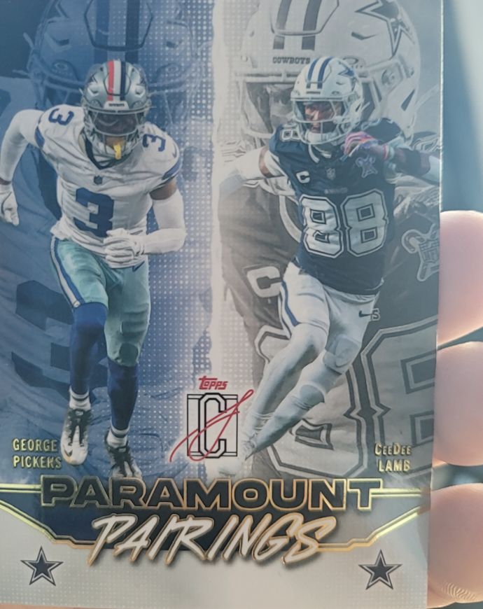 2025 Topps Signature Class Paramount Pairings #PP-13 George Pickens CeeDee Lamb — front