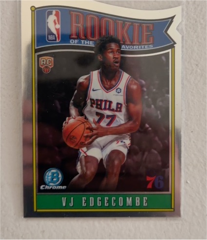 2025 Bowman Chrome #RY-3 VJ Edgecombe Rookie of the Year Favorites — front