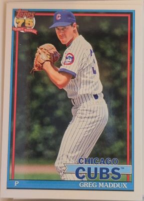 1991 Topps #35 Greg Maddux — front