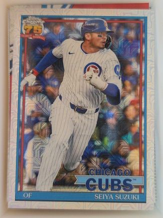 2026 Topps Chrome 75th Anniversary #17 Seiya Suzuki — front