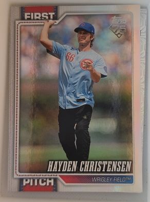 2026 Topps Series 2 First Pitch #FP-15 Hayden Christensen — front