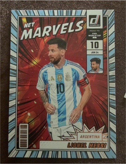 2025-26 Donruss Road to FIFA World Cup Net Marvels #21 Lionel Messi — front