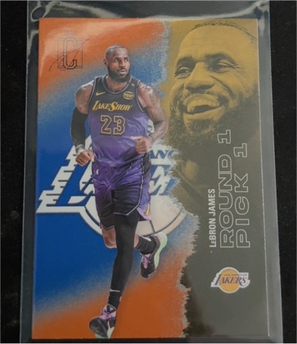 2026 Topps Signature Class #51 LeBron James Round 1 Pick 1 Los Angeles Lakers — front