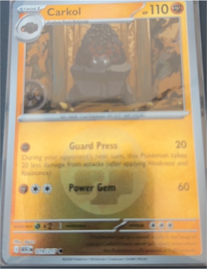 2026 Pokémon Ascended Heroes #119 Carkol — front