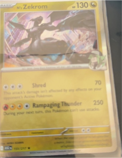 2023 Pokémon Ascended Heroes #155 N's Zekrom — front