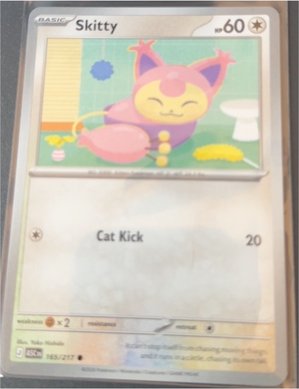 2016 Pokémon Ascended Heroes #165 Skitty — front