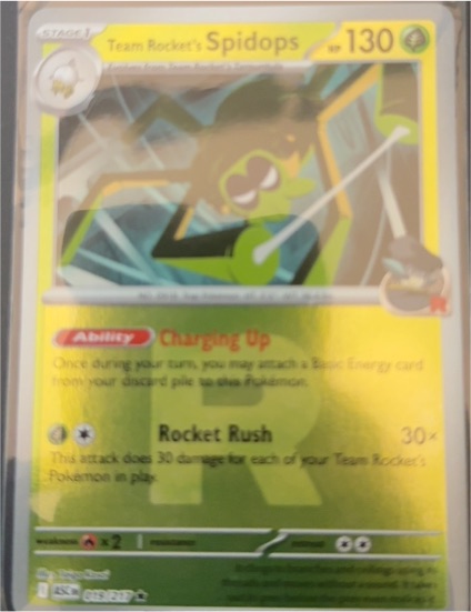 2025 Team Rocket's Spidops #020/182 Destined Rivals — front