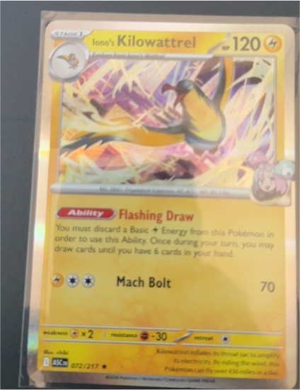 2022 Pokemon SV09: Journey Together #055 Iono's Kilowattrel — front