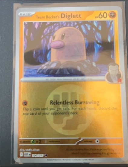2026 Ascended Heroes #100 Team Rocket's Diglett — front