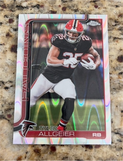 2025 Topps Chrome #17 Tyler Allgeier — front
