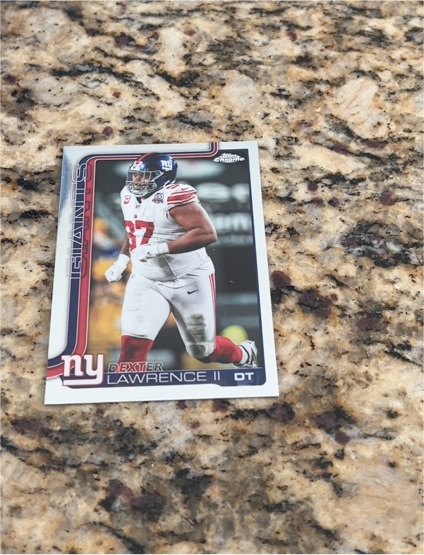 2025 Topps Chrome #230 Dexter Lawrence II — front