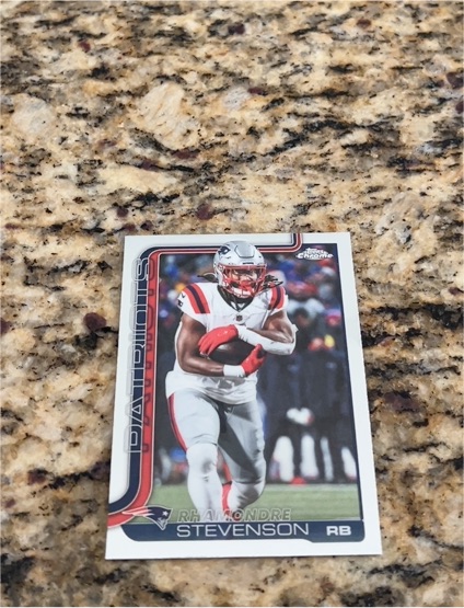 2025 Topps Chrome #210 Rhamondre Stevenson — front
