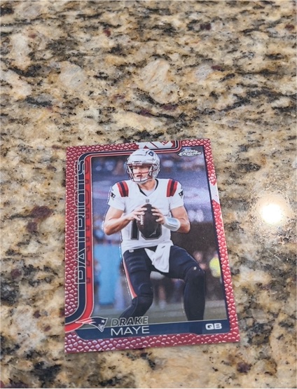 2025 Topps Chrome #207 Drake Maye — front