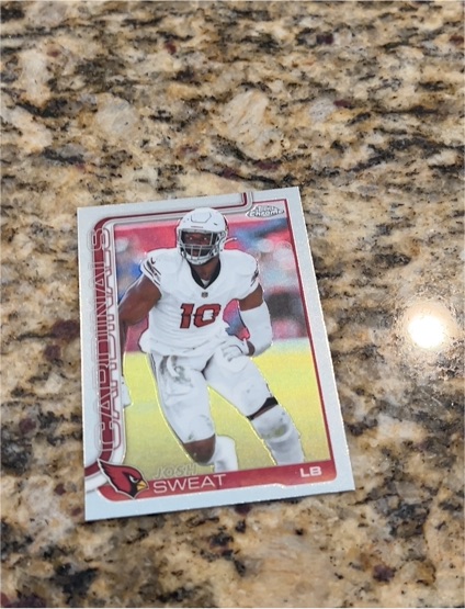 2025 Topps Chrome #10 Josh Sweat — front