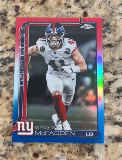2025 Topps Chrome #232 Micah McFadden — front