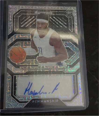 2021-22 Panini Prizm Draft Picks College Penmanship #CP-HFR Hasahn French — front