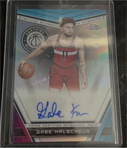 2023-24 Topps Chrome #CA-GK Gabe Kalscheur Certified Auto — front