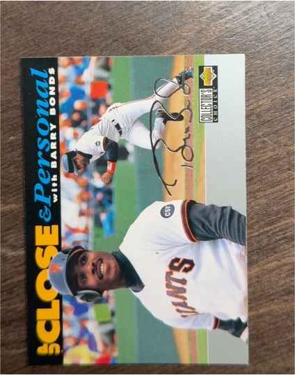 1994 Upper Deck Collector's Choice #632 Barry Bonds Up Close & Personal — front