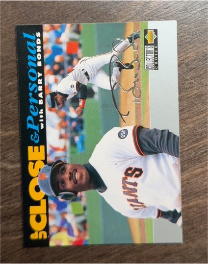 1994 Upper Deck Collector's Choice #632 Barry Bonds Up Close & Personal — front