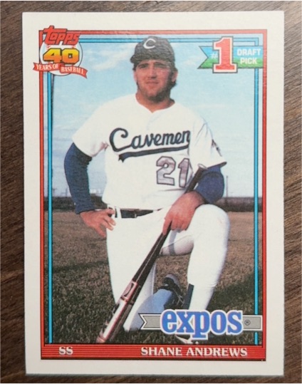 1991 Topps #74 Shane Andrews — front