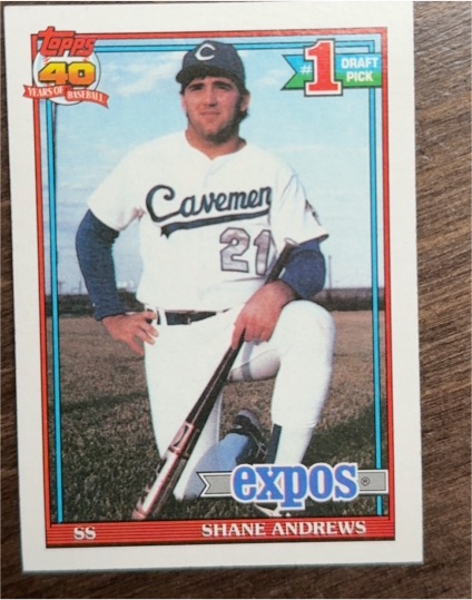 1991 Topps #74 Shane Andrews — front