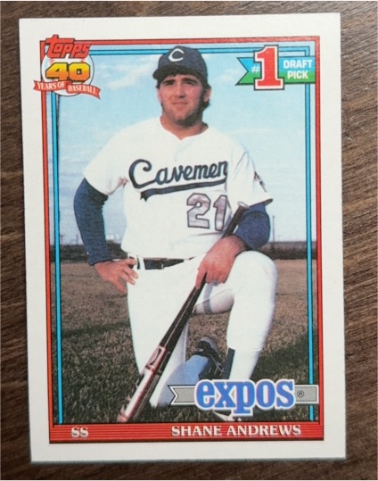 1991 Topps #74 Shane Andrews — front