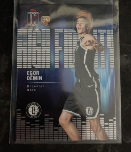 2025-26 Topps Signature Class High Fidelity #HF-8 Egor Demin — front