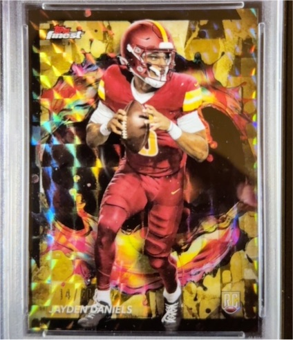 2024 Topps Finest #246 Jayden Daniels — front