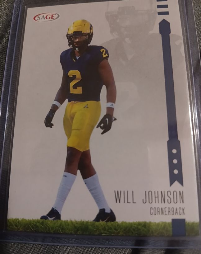 2025 Sage High Series #200 Will Johnson Michigan Wolverines — front